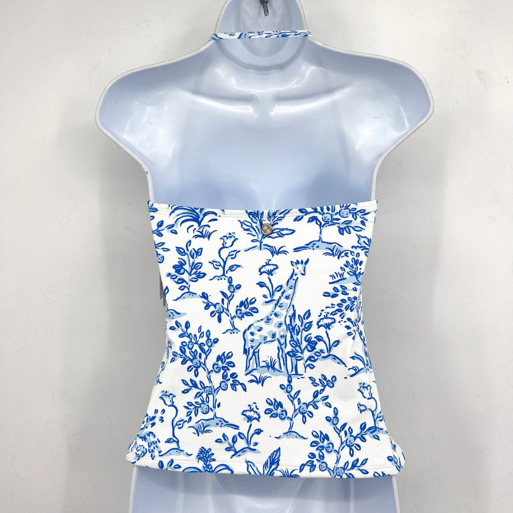 LILLY PULITZER Women's Flamenco Tankini Top Size 2 Resort White Tall Tales NWT