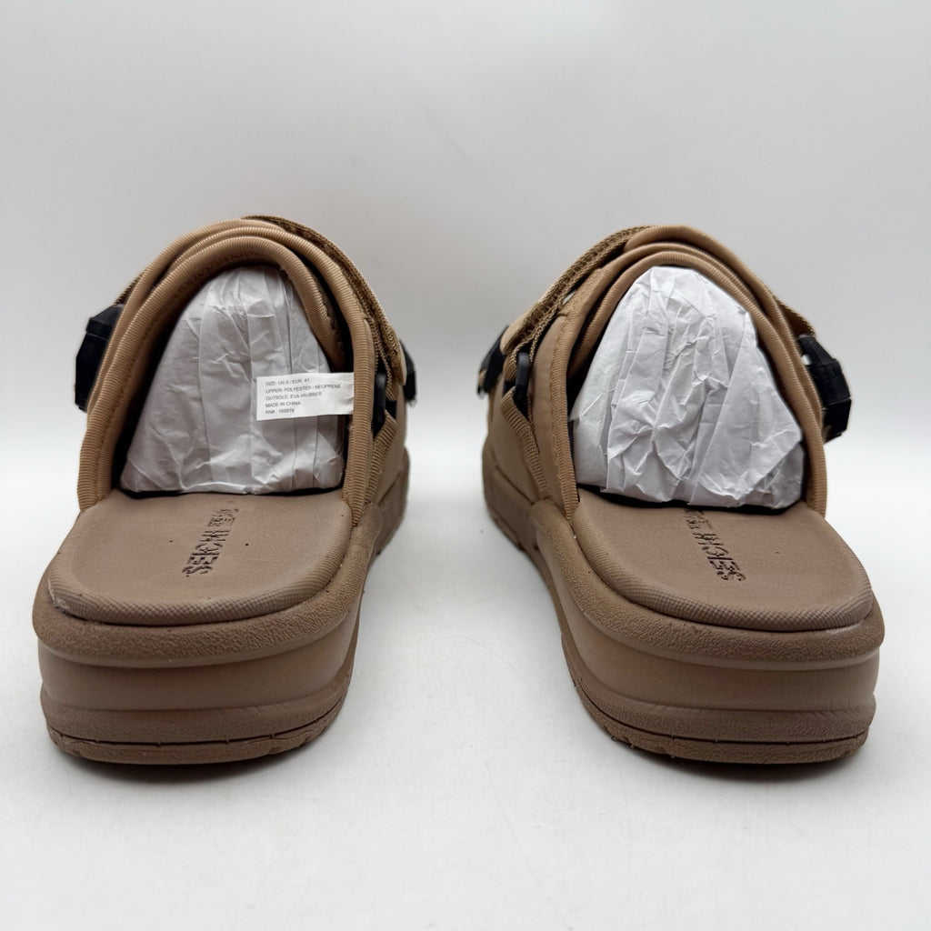 Seichi Mens Yoroi V2 Slide Sandals Size 10 EU 43 Mocha Brown NIB