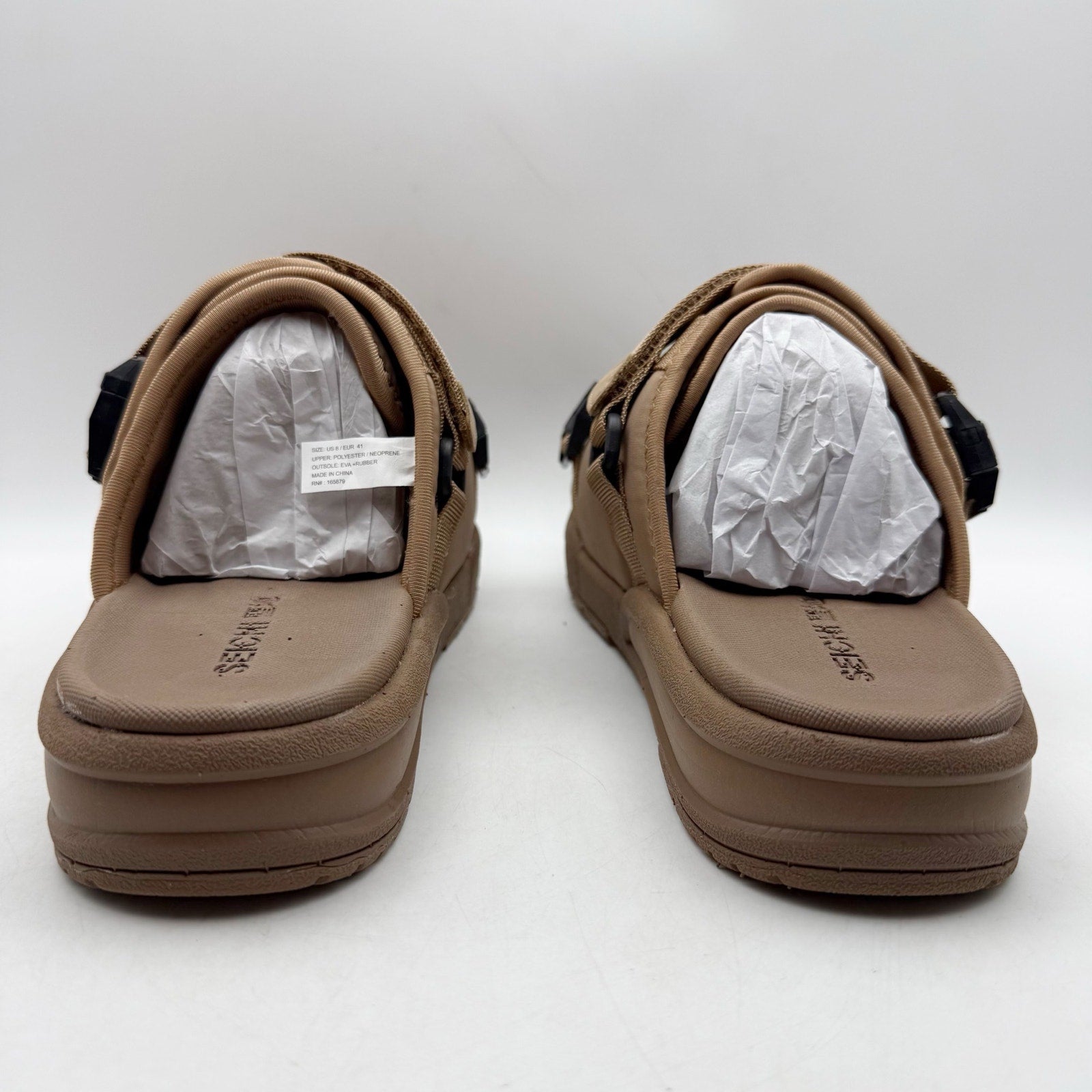 Seichi Mens Yoroi V2 Slide Sandals Size 10 EU 43 Mocha Brown NIB