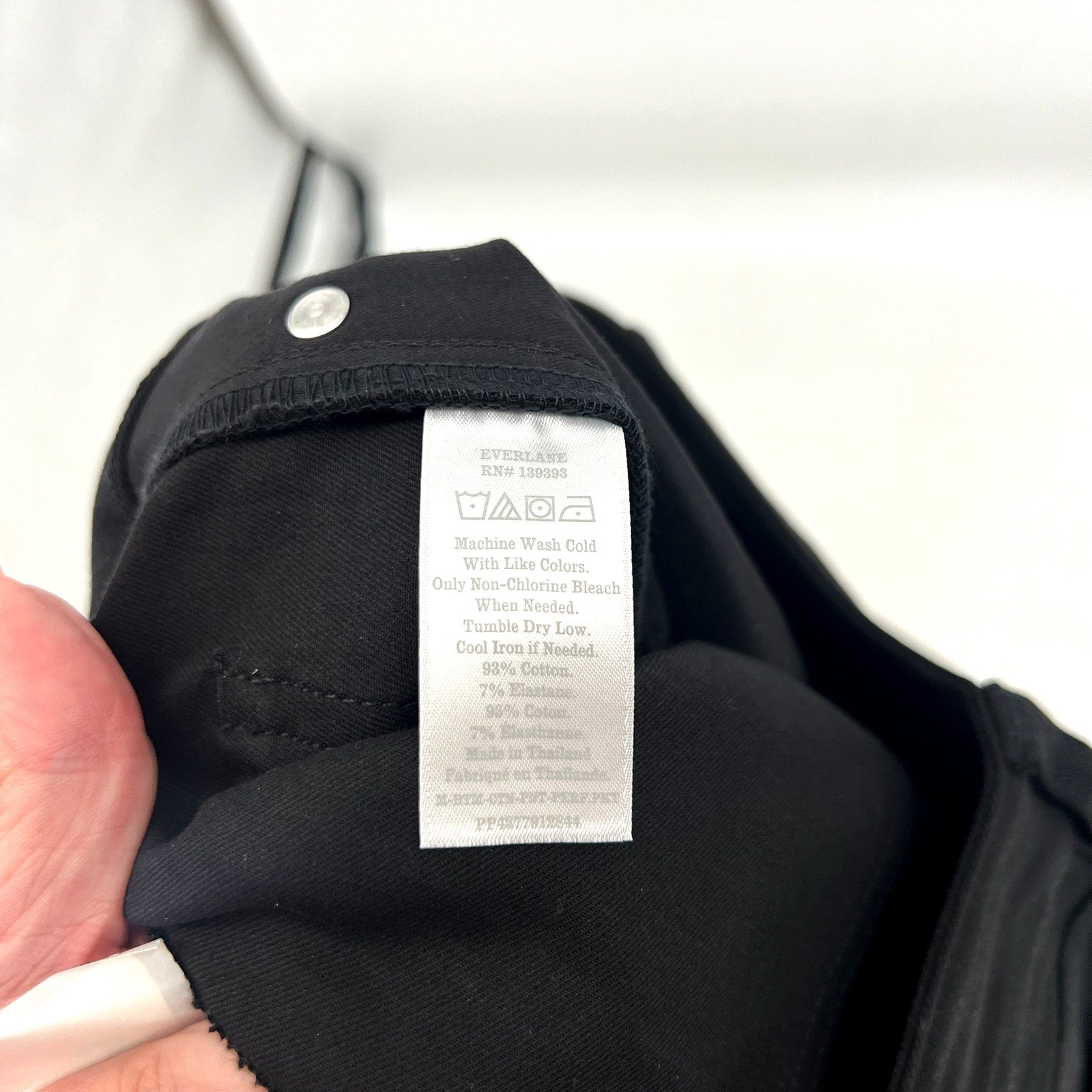 EVERLANE Men's The Performance 5-Pocket Pants 29x34 Black Chino Stretch NWT