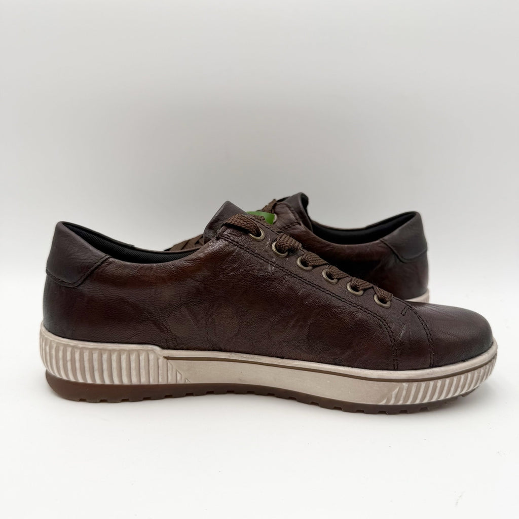 Rieker Womens Maditta 00 Casual Low Sneakers Size 6 EU 37 Brown Leather NIB