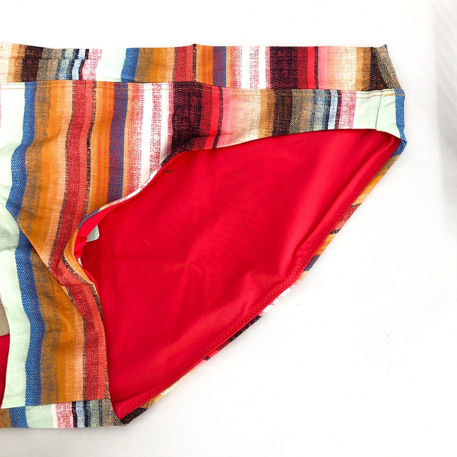 PRANA Women's Summer Wave Bottom XL Multi Baja Stripe Banded NWT