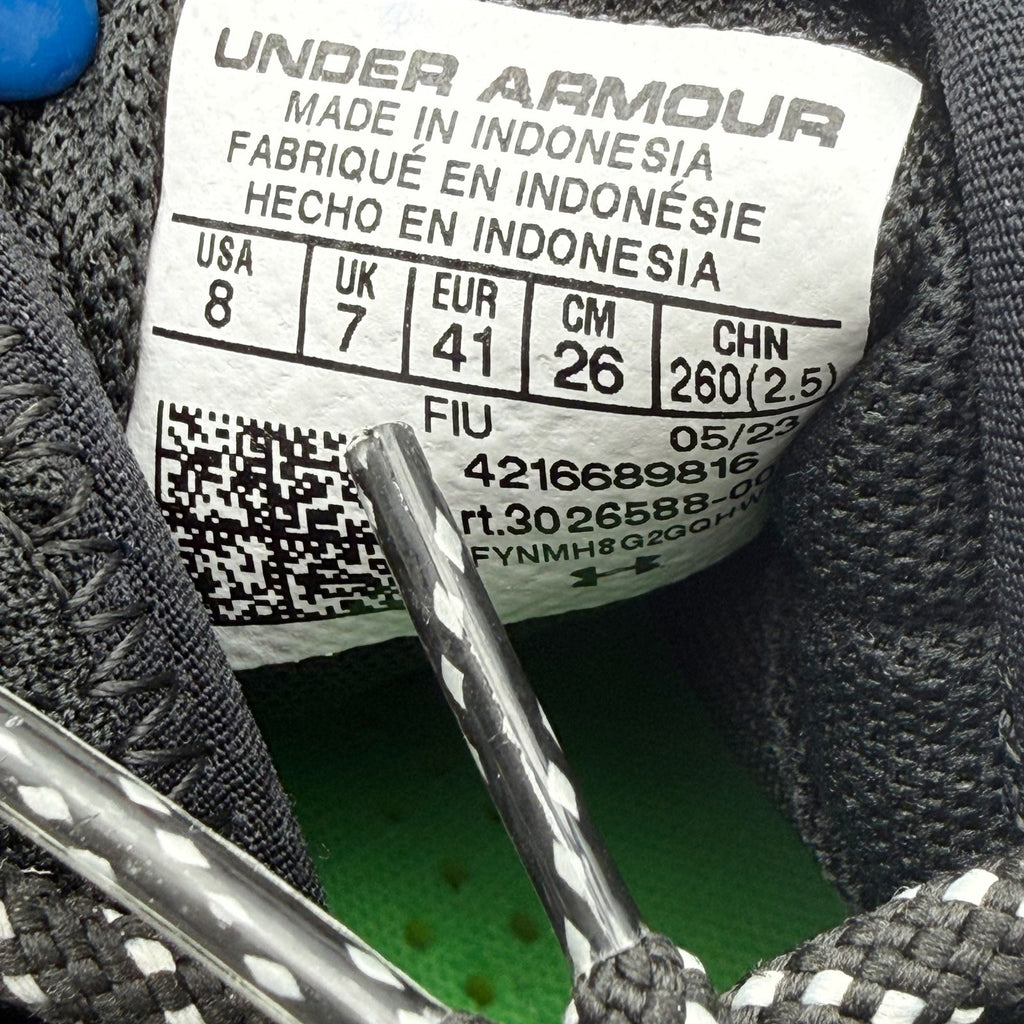 Under Armour Mens Harper 8 Low ST Metal Baseball Cleats Size 8 Black Green NWOB