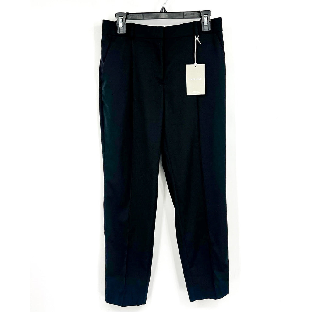 EVERLANE Women's The Italian GoWeave Crop Trouser Pants Size 2 Black NWT