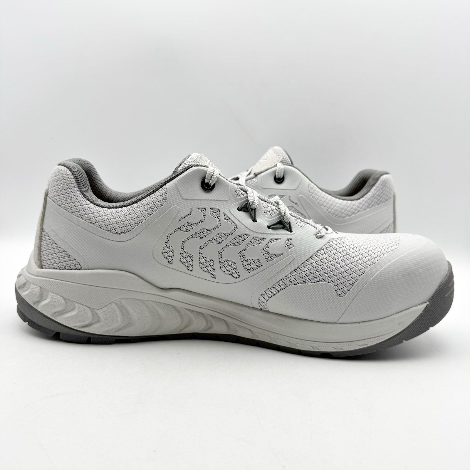 KEEN Utility Mens Cully Comp Toe Work Sneakers US 11.5 D Grey White SR NIB