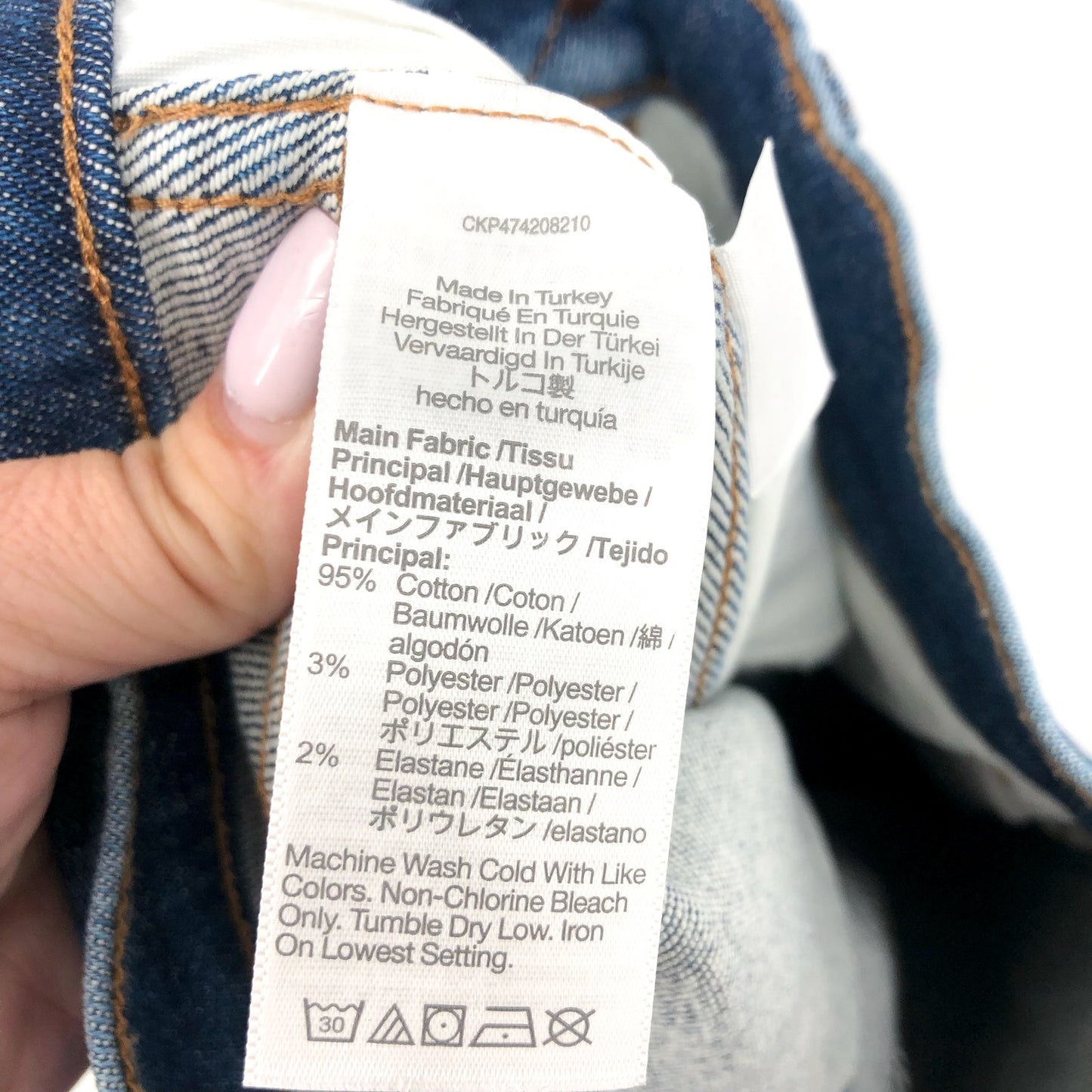 MADEWELL Women's Stovepipe Jeans Size 24 Blue Auraria Slim Straight Ankle NWT