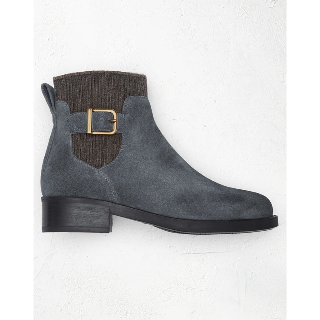 Cammina Womens Salerno Ankle Boots Size 9.5 Smoke Blue Green Suede NIB