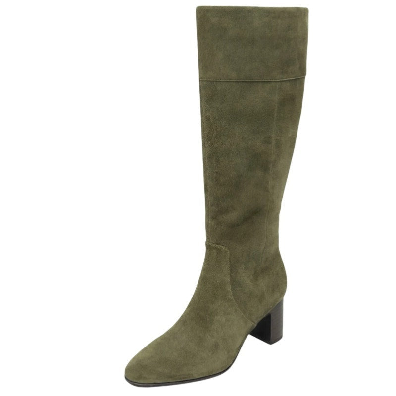Aerosoles Womens Minerva Knee High Boots US 6 M Green Dark Olive Suede NWOB