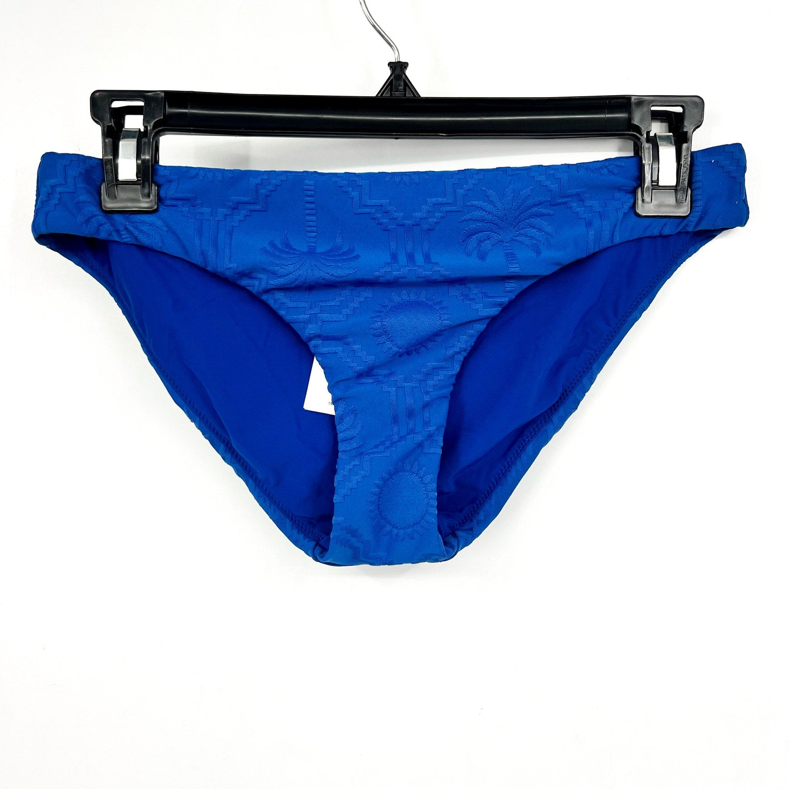 SEAFOLLY Women's Oasis Hipster Bikini Bottom Size 10 Ultramarine Textured NWT