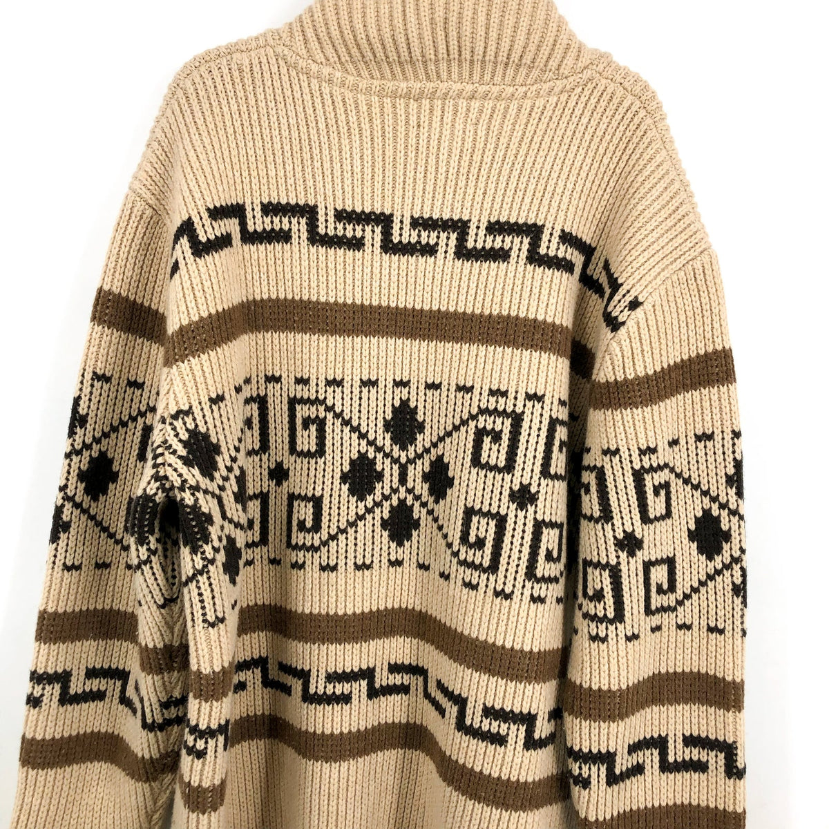 PENDLETON The Original Westerley Sweater XXL Tan Brown Full Zip Cardigan NWOT