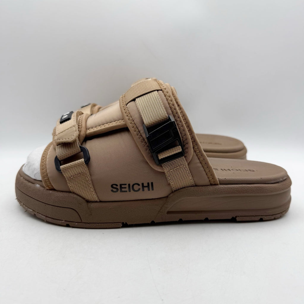 Seichi Mens Yoroi V2 Slide Sandals Size 10 EU 43 Mocha Brown NIB