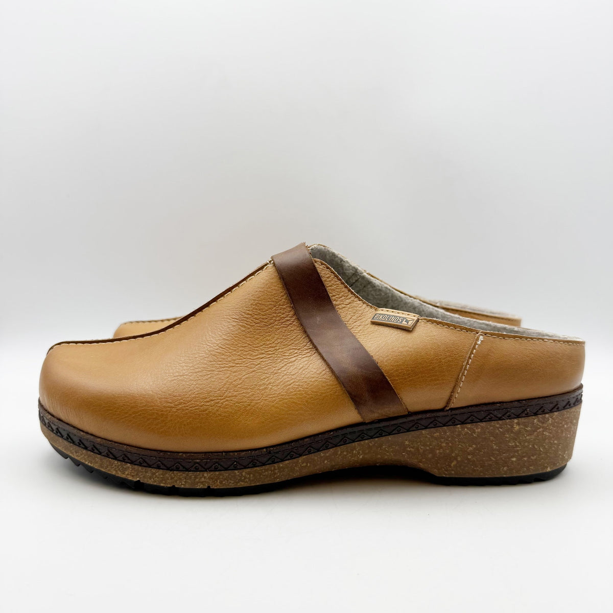 Pikolinos Womens GRANADA W0W Clogs EU 41 US 10-10.5 Tan Leather NIB