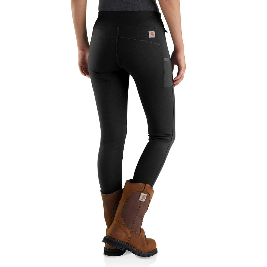 CARHARTT Women's Force Fitted Utility Leggings XS Black Lightweight NWT