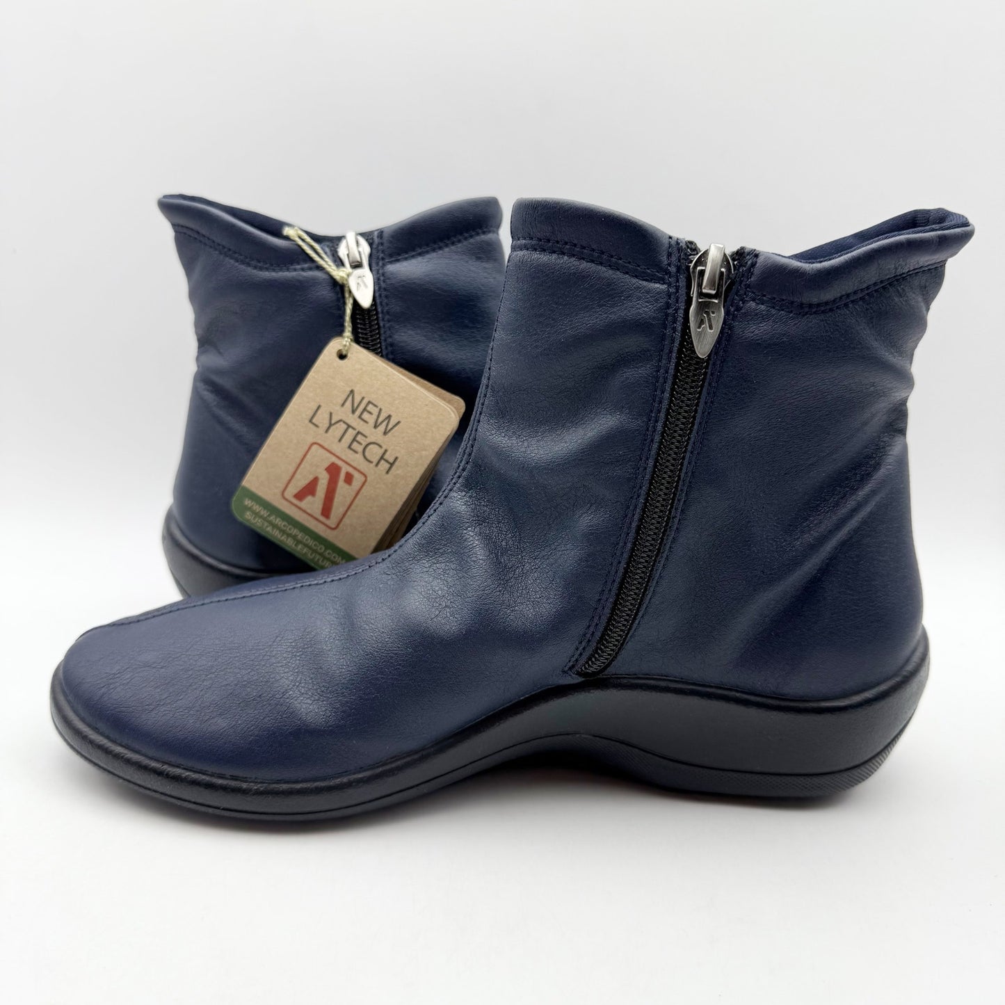 Arcopedico Womens Paluma Ankle Booties US 9.5 EU 40 Navy NIB