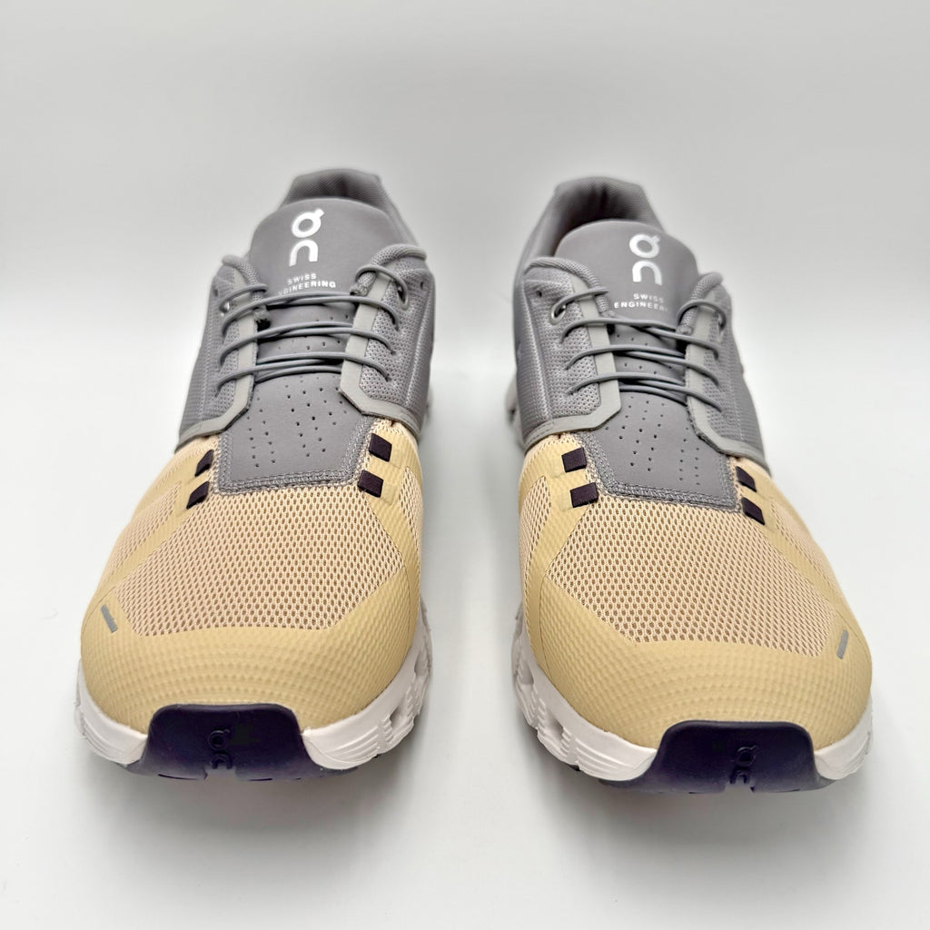 ON Mens Cloud 5 Running Shoes US 14 EU 49 Beige Grey Athletic Sneakers NIB