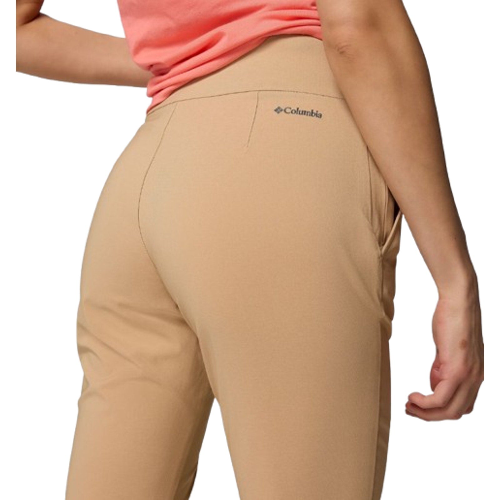 COLUMBIA Women's All Seasons Bootcut Pants XS Tan Canoe Pull On UPF 50 NWT