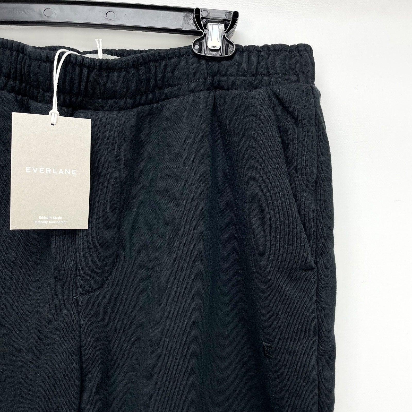 Everlane Mens The Track Jogger Sweatpants Large Black NWT