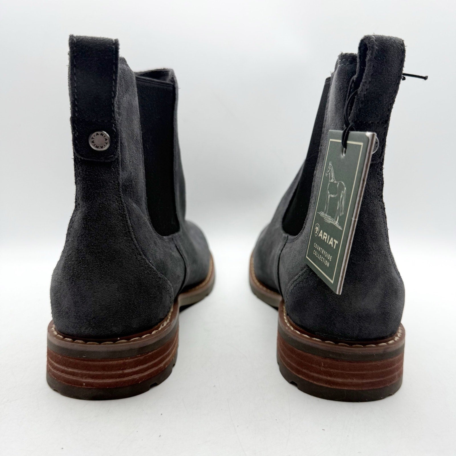 Ariat Womens Wexford Chelsea Boots US 8 B Blue Leather Waterproof NWT