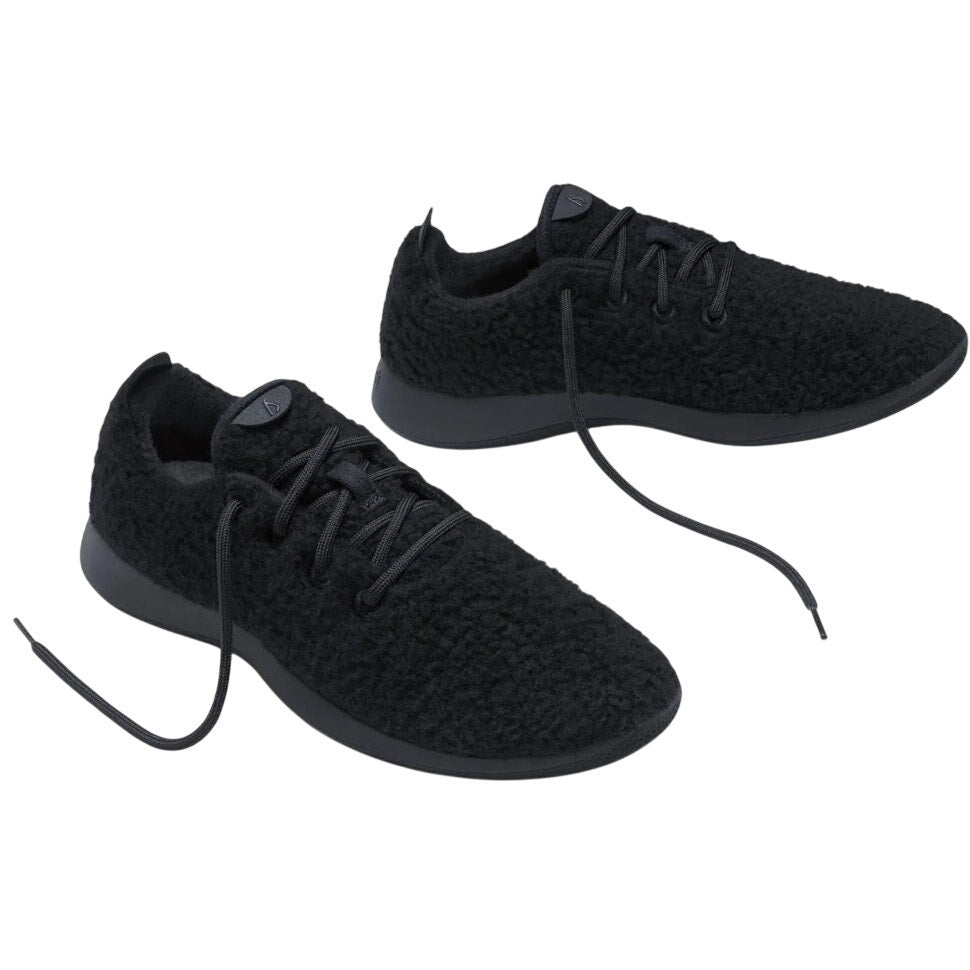 AllBirds Mens Wool Runner Fluff Casual Sneakers US 9 EU 41.5 Black Athletic NIB