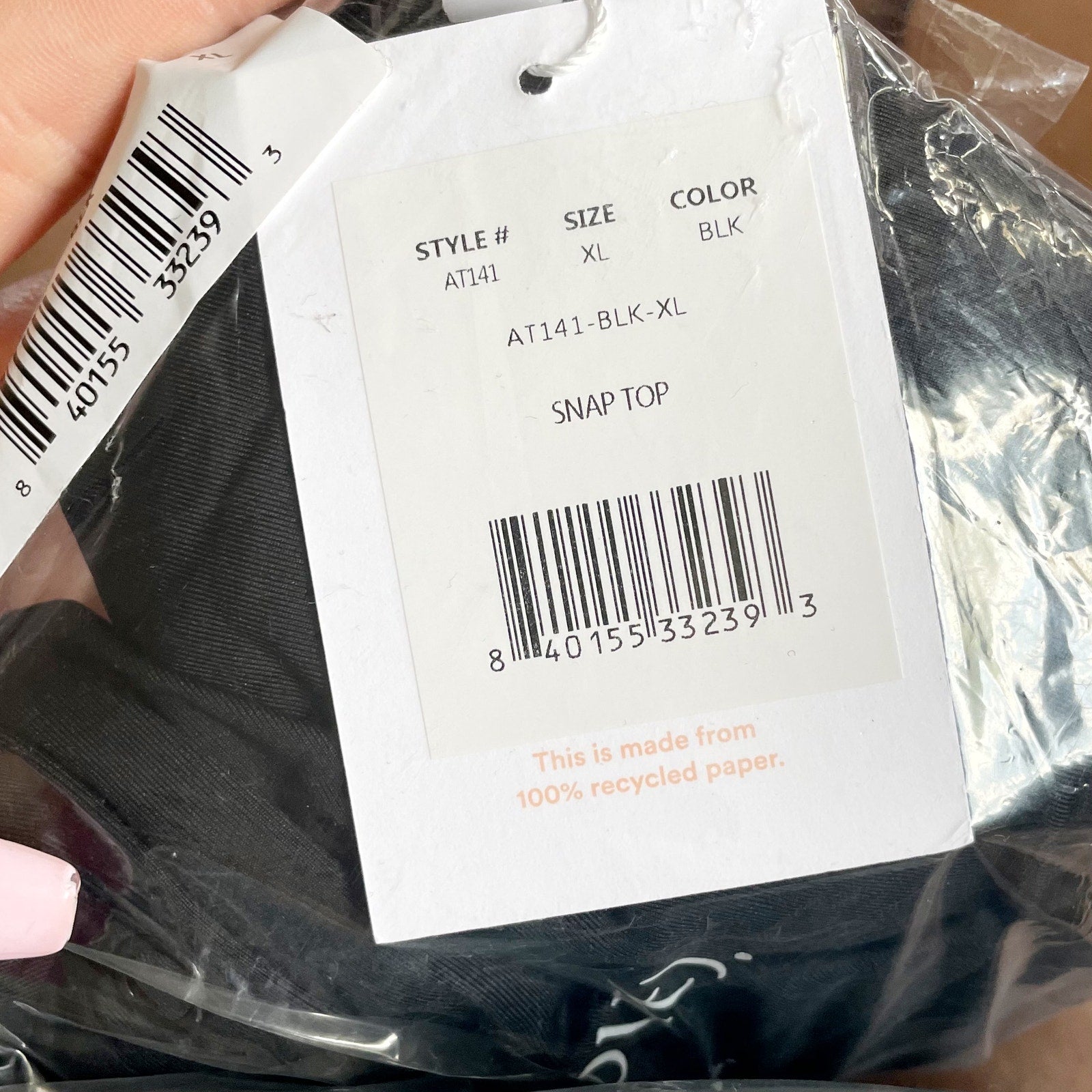 ANDIE SWIM Women's The Snap Tankini Top XL D Flat Black Square Neck NWT
