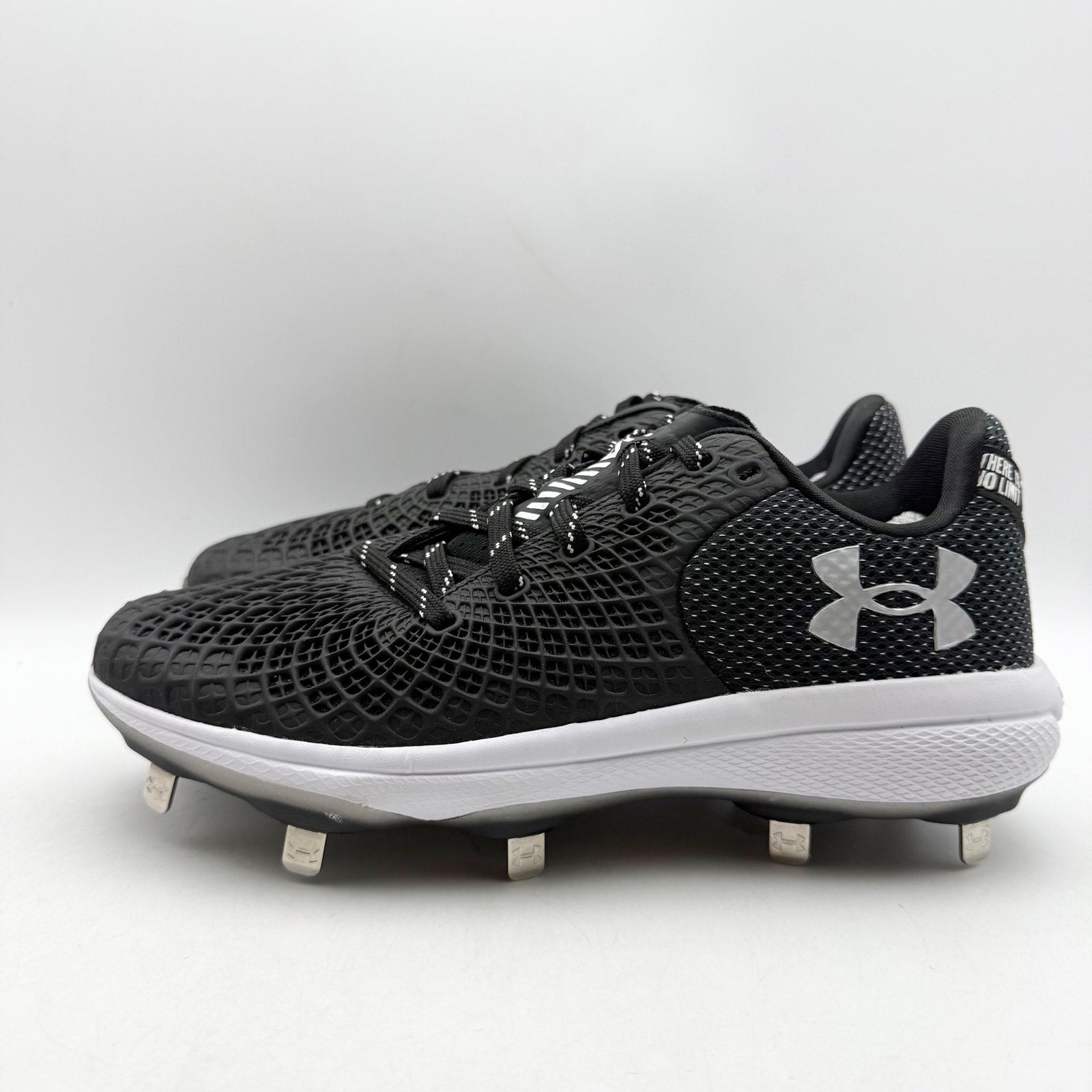 Under Armour Womens Glyde 2.0 Metal Softball Cleats US 7.5 Black Silver NWOB