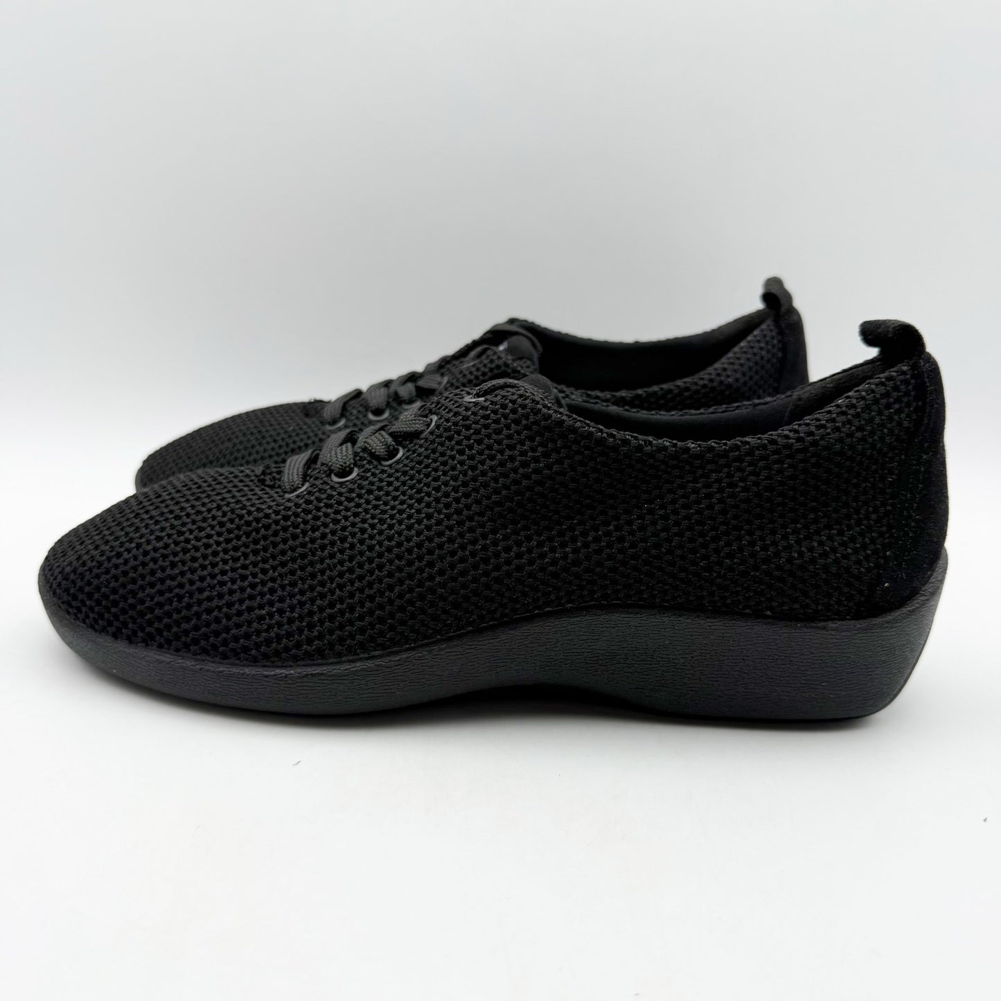 Arcopedico Womens Net 3 Oxford Sneakers EU 39 US 8-8.5 Black Knit NWOB