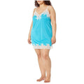 NATORI Women's Enchant Lace Trim Chemise 2X Azure Blue Slip NWT R78130X