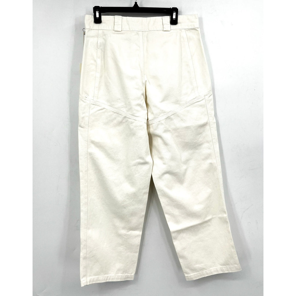 LACAUSA Women's Diego Cargo Trouser Jeans Size 10 Parchment White High Rise NWT