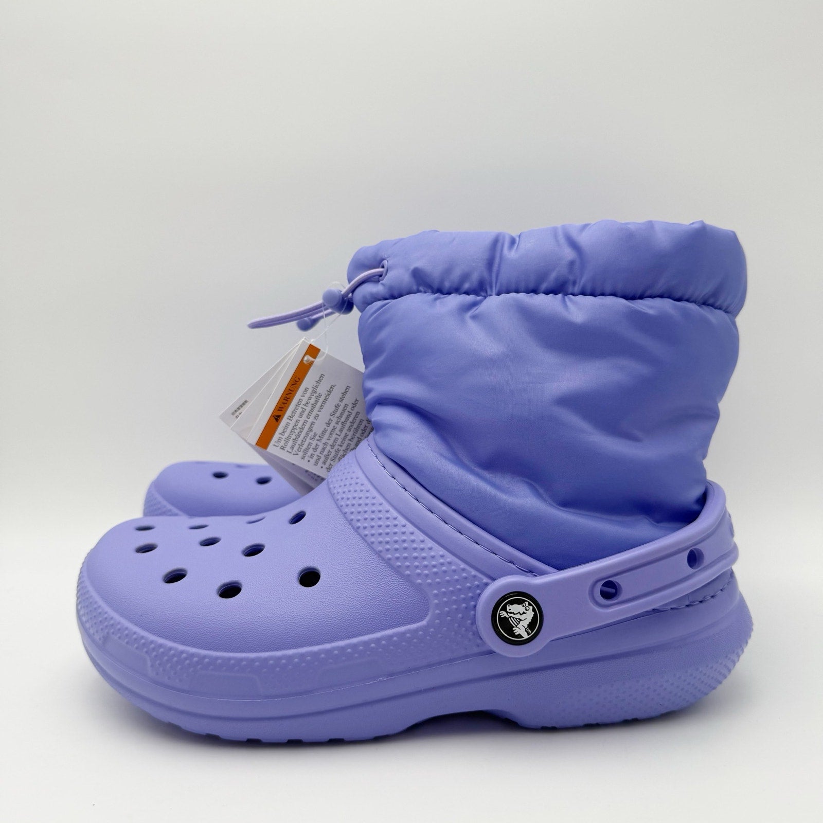 Crocs Womens Classic Lined Neo Puff Boots Size 6 Purple NWT