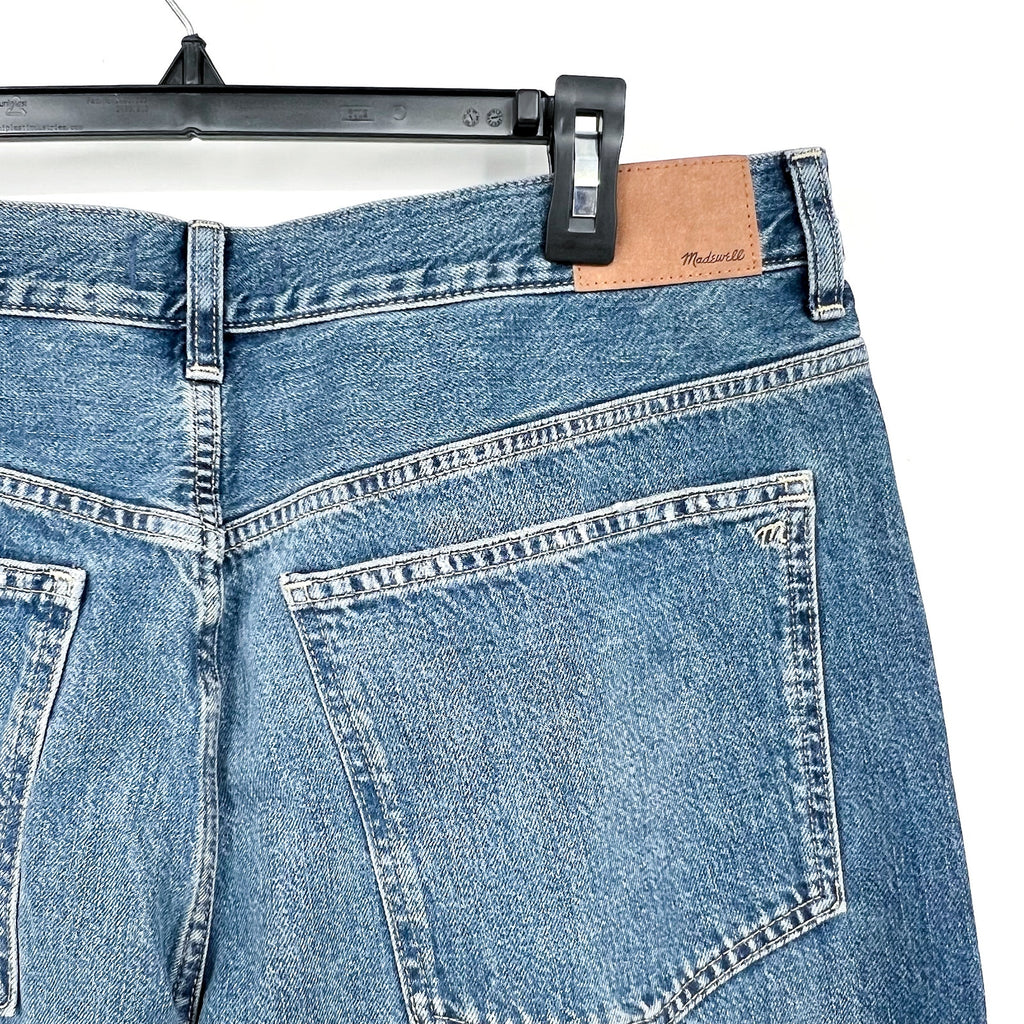MADEWELL Women's Baggy Crop Jeans Size 32 US 14 Croswell Blue NU172 Denim NWT