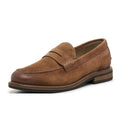 Crown Vintage Mens Aydrien Penny Loafers Size 9.5 M Tan Brown Suede NWOB