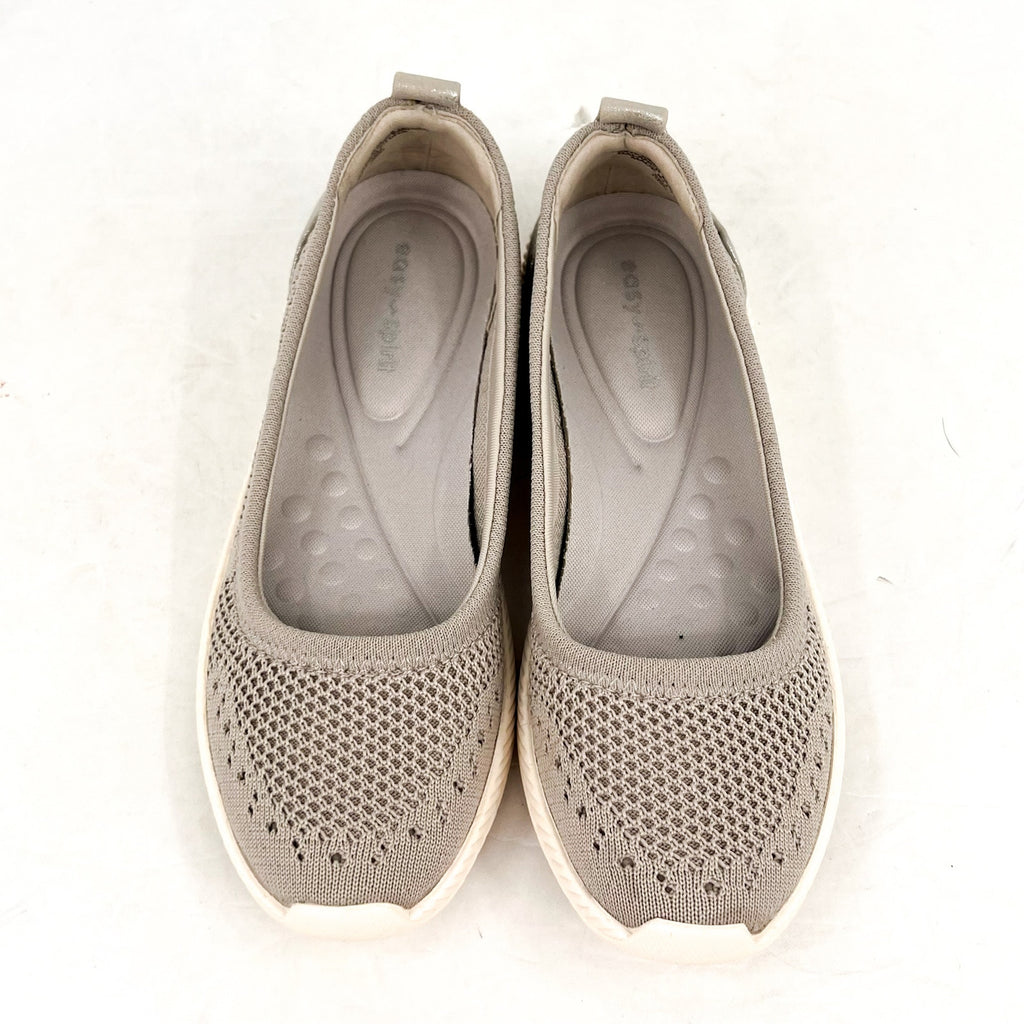 EASY SPIRIT Women's Glitz Walking Shoes Flats Size 6 Narrow Gold Slip Ons NWOB