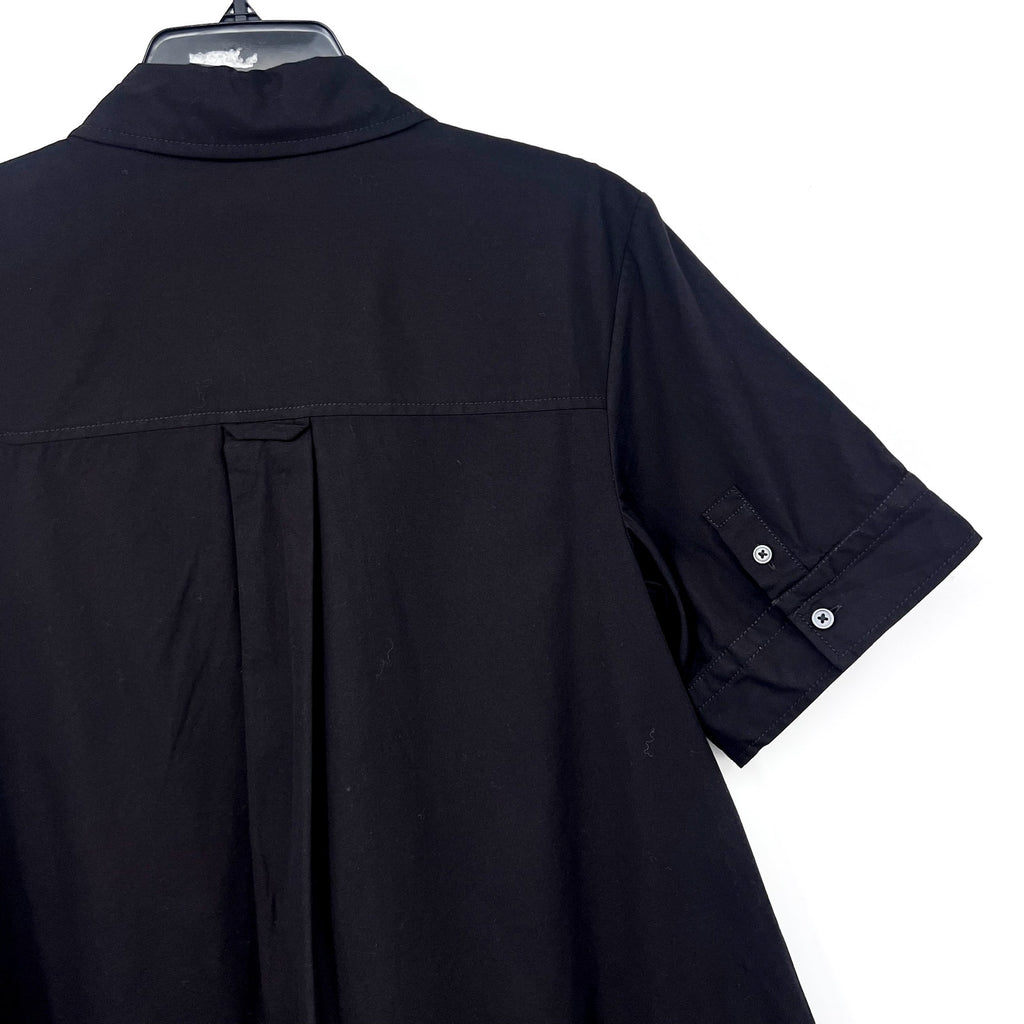EVERLANE Women's The Daytripper Dress Medium Black Oversized Short Sleeve NWT