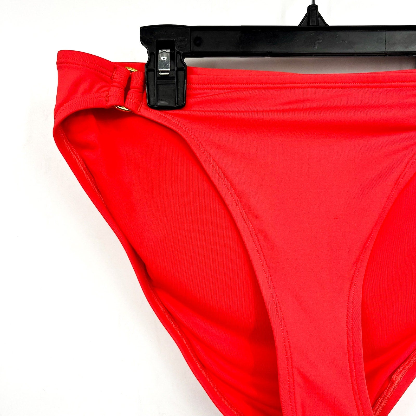 TOMMY BAHAMA Pearl Hipster Ring Bikini Bottom Medium Red Coral UPF 50+ NWOT