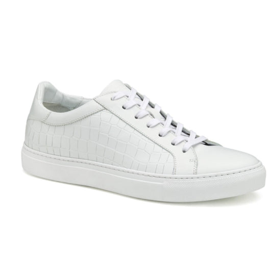 Johnston & Murphy Mens Jake Lace to Toe Sneaker US 8.5 M White NIB