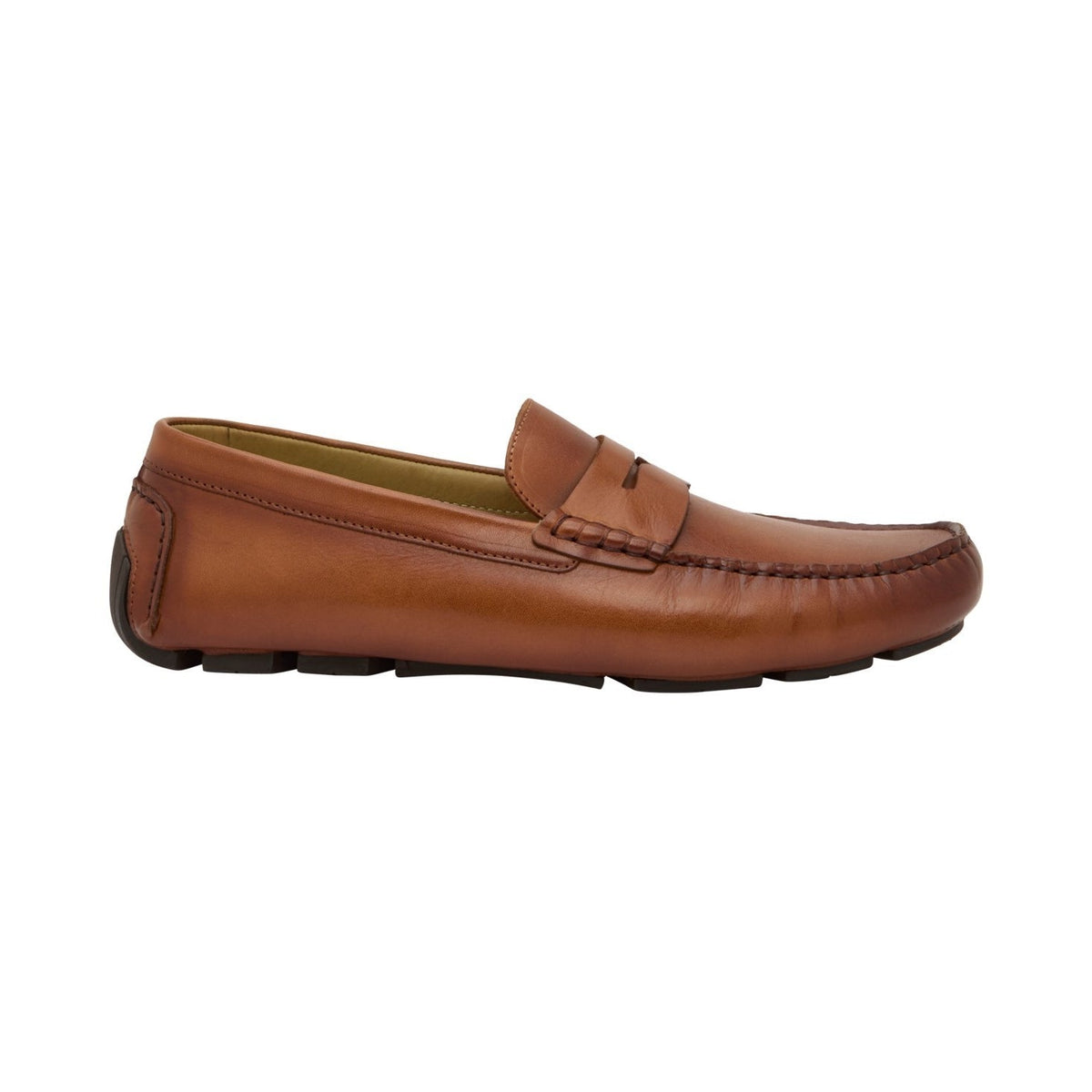 Vince Camuto Mens Vitzroy Driver Loafers Size 9.5 EU 42.5 Brown Tan Leather NIB