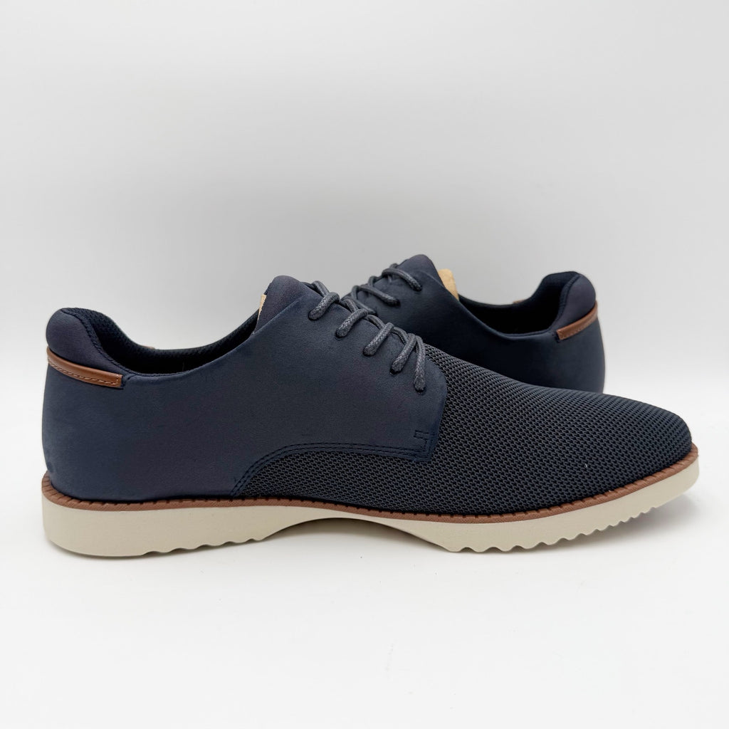 Dr. Scholls Mens Sync Oxford Shoes Size 12 M EU 46 Navy Blue Knit NIB
