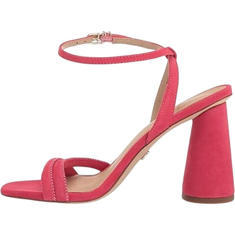 Sam Edelman Womens Kia Heeled Sandal US 6.5 EU 36.5 Pink Suede NIB