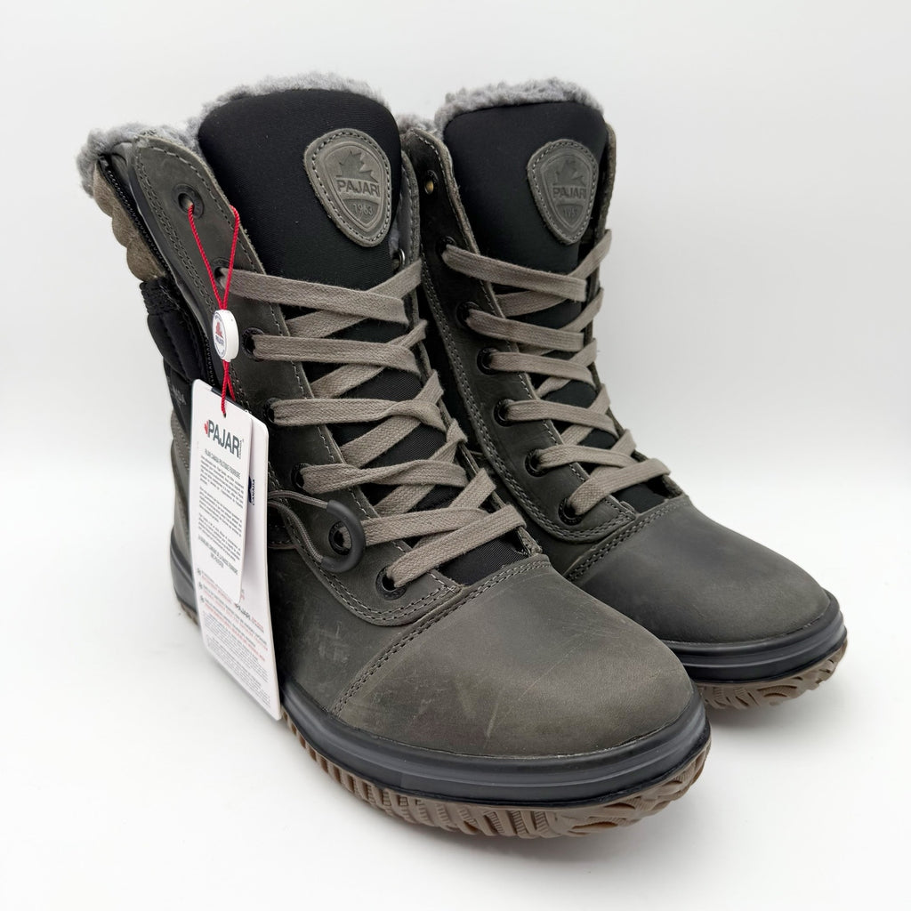Pajar Mens Canada Trooper 3.0 Ankle Boots EU 40 US 7 Grey Black Waterproof NIB