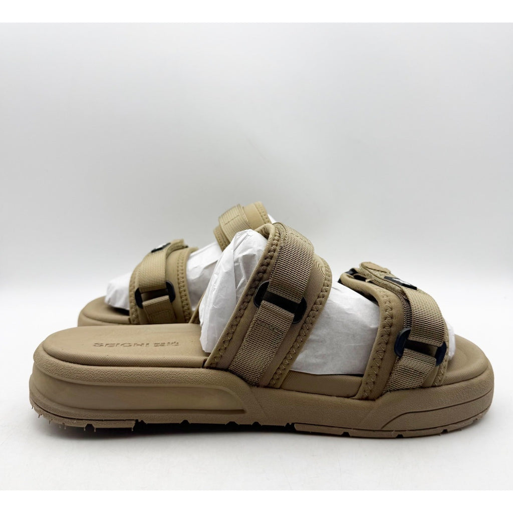 SEICHI Mens Sandoru Ichi Slide Sandals Size 10 EU 43 Tan NIB