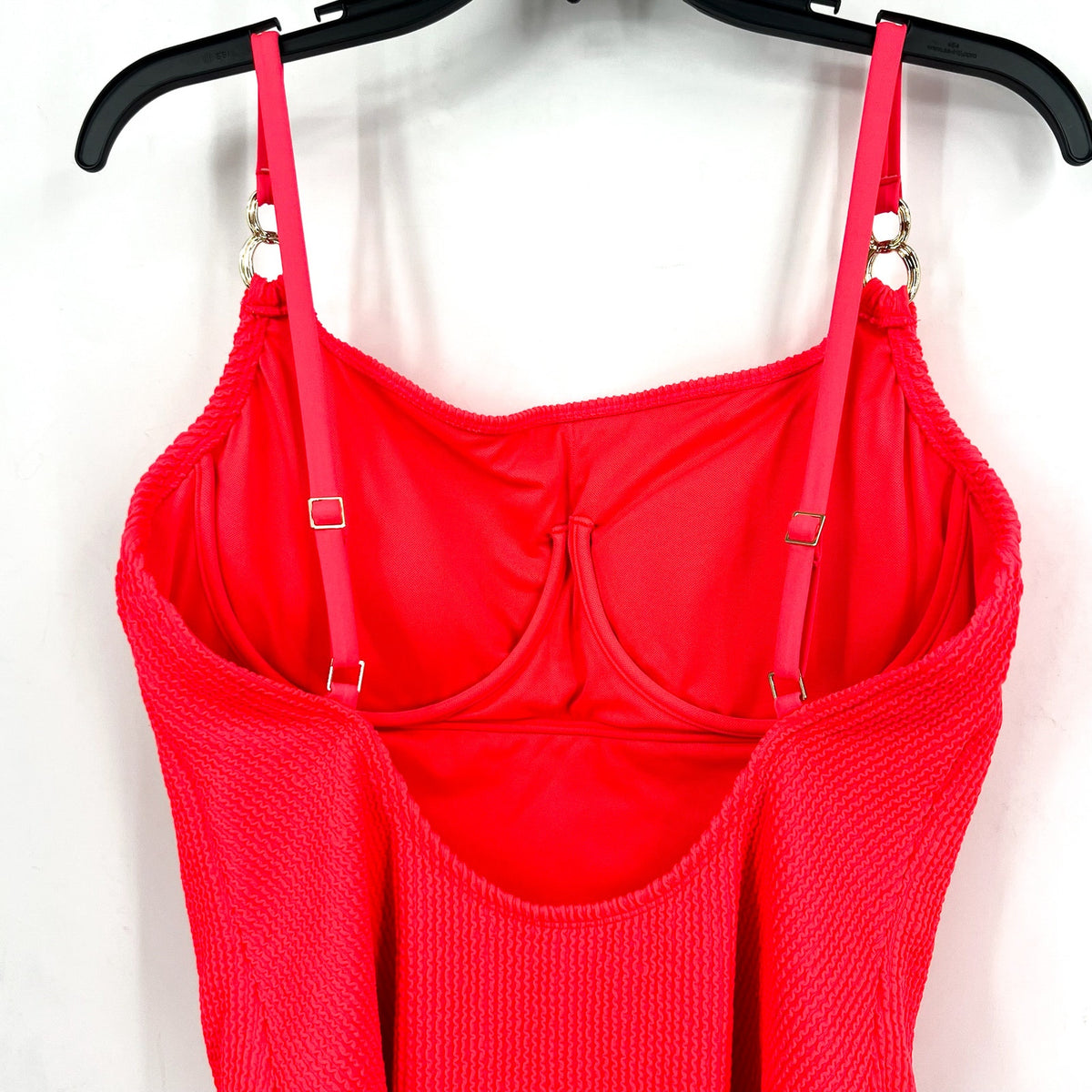 LILLY PULITZER Womens Alizee Crinkled One-Piece Swimsuit Size 10 Mizner Red NWT