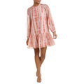 MARIE OLIVER Women's Retta Shift Dress Small Pink Cranberry Dye Linen Silk NWT