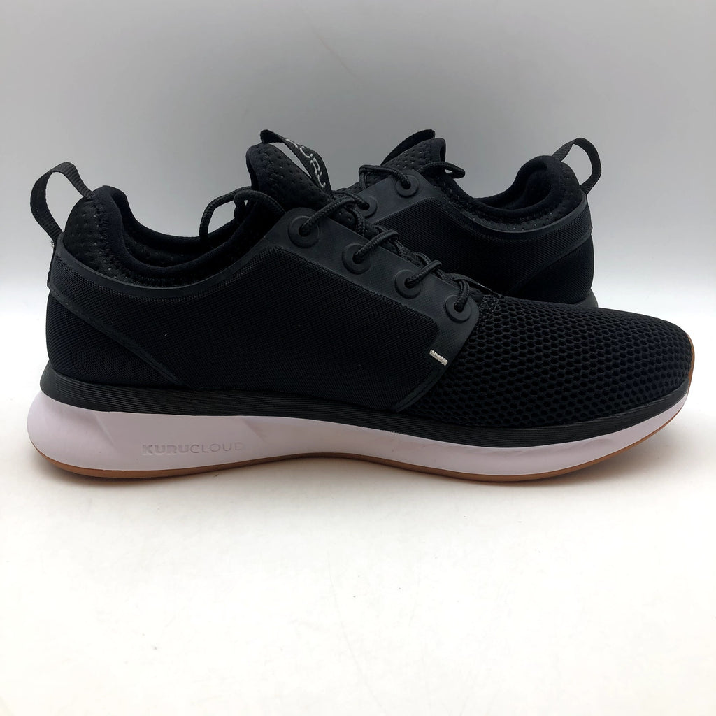 KURU Womens ATOM Athletic Sneaker Size 12 EU 44 Jet Black White Gum NIB