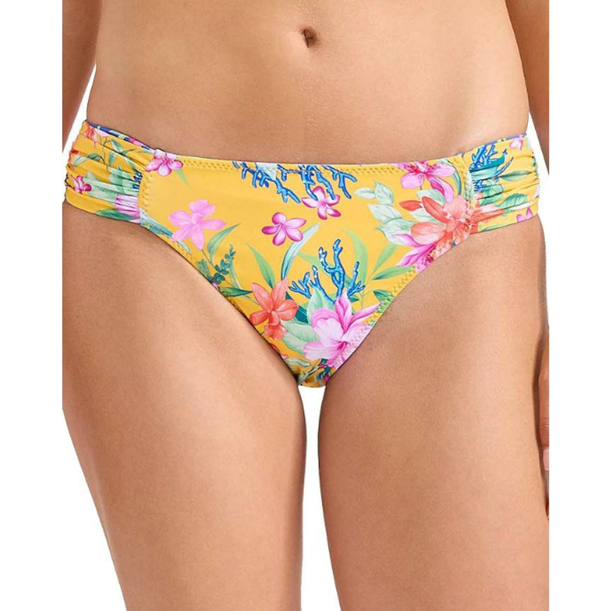 TOMMY BAHAMA Isola Vita Reversible Hipster Bikini Bottom XL Blue Yellow NWT