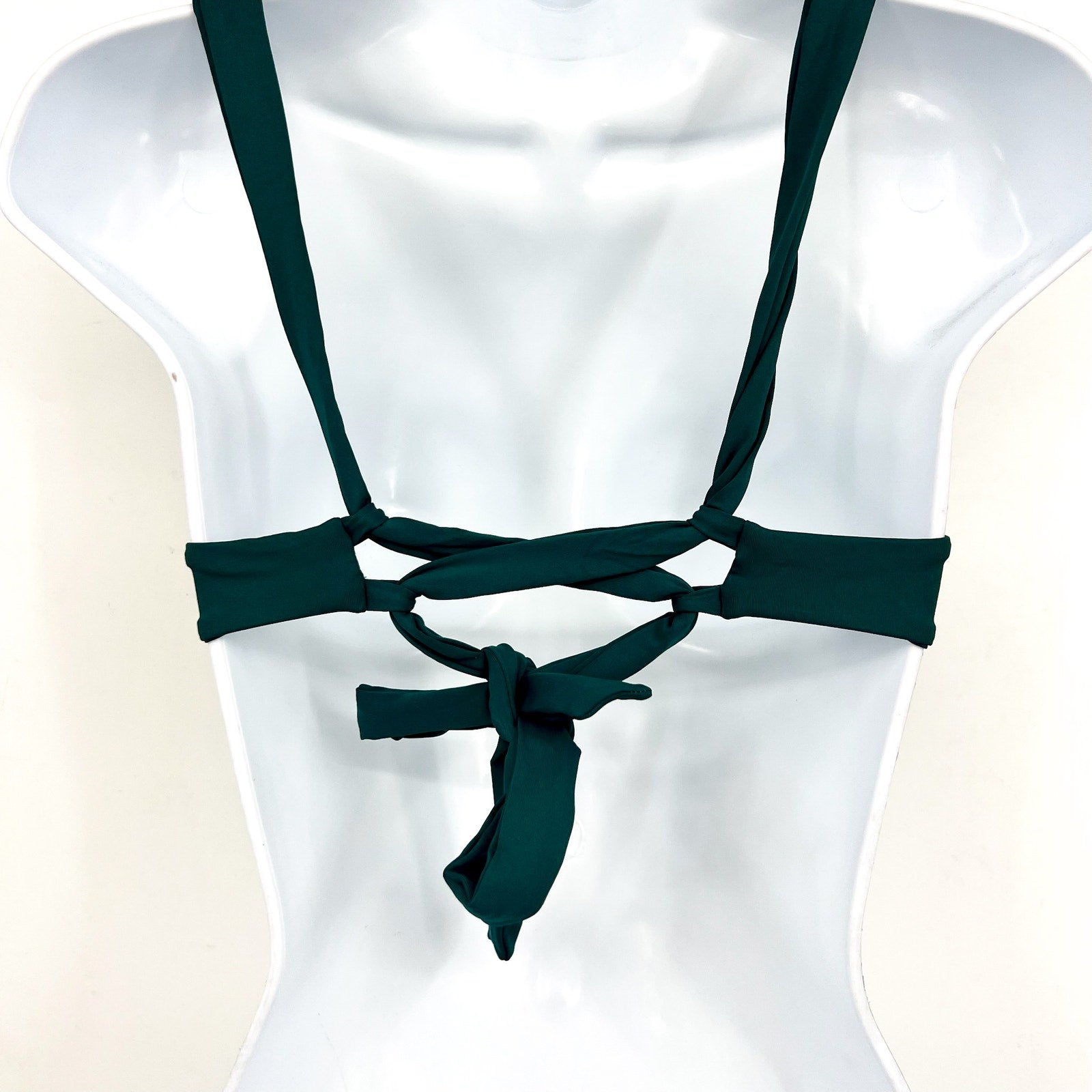 L*SPACE Women's Mako Bikini Top XS Deep Teal Green Bralette Underwire NWT