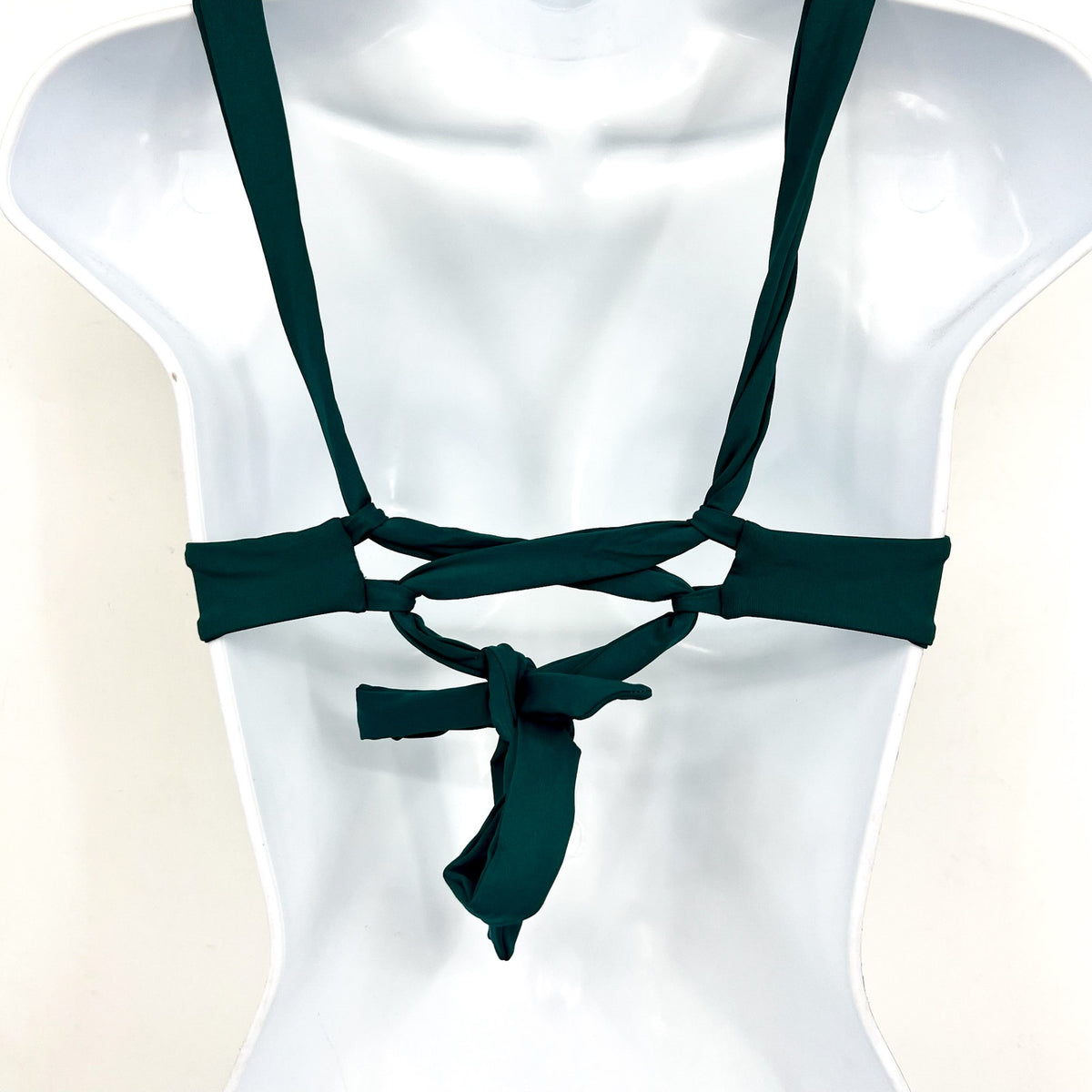 L*SPACE Women's Mako Bikini Top XS Deep Teal Green Bralette Underwire NWT