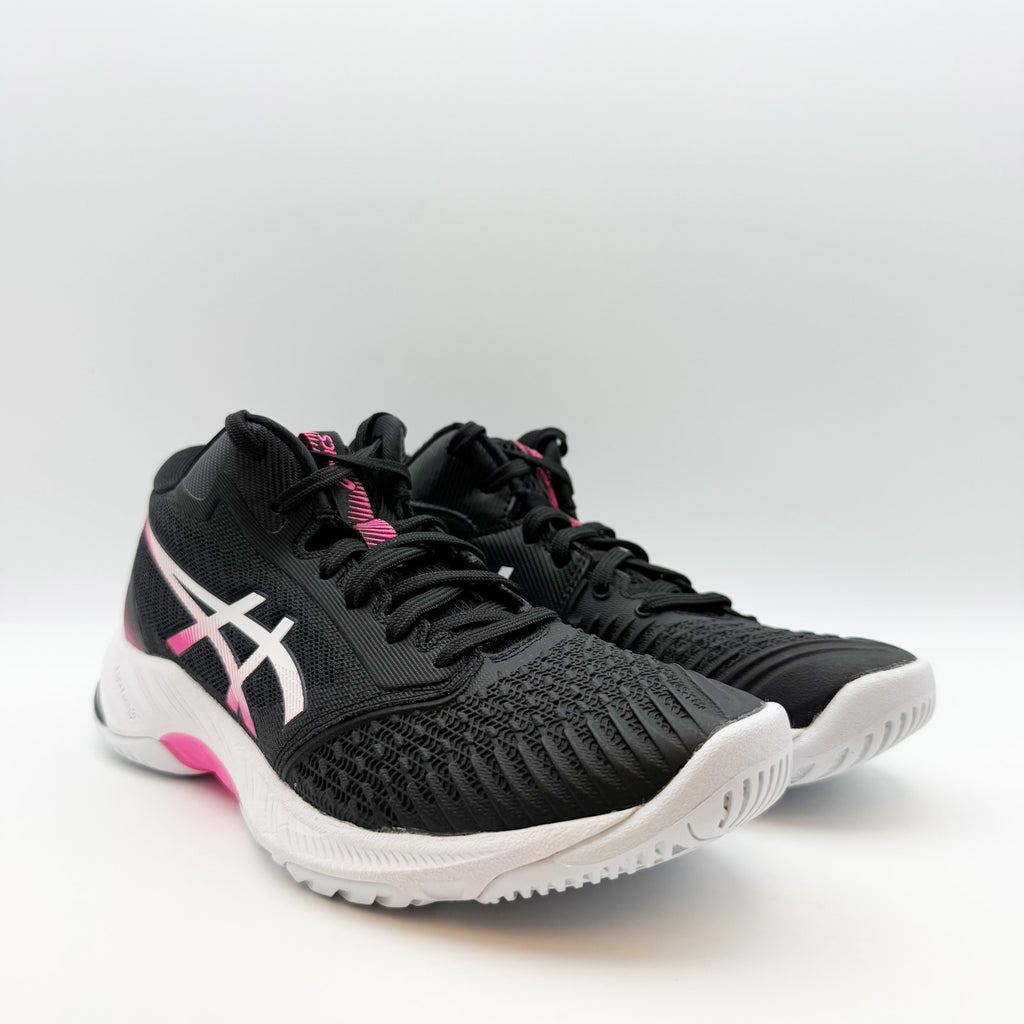 ASICS Womens Netburner Ballistic Ff Mt 3 Volleyball Shoes US 7 Black Pink NWOB