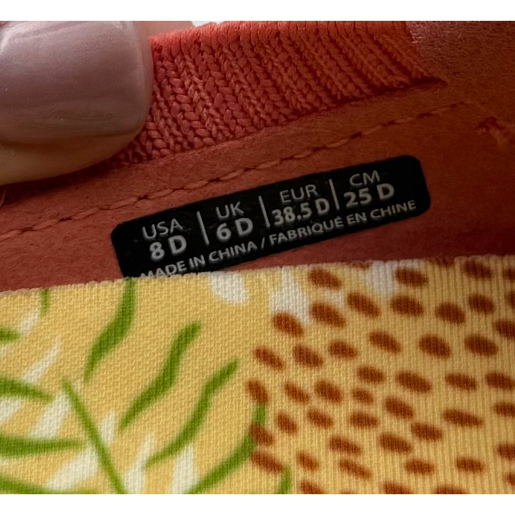 Spenco Womens Blissful Casual Shoes 8 WIDE Pink Terra Cotta Slip On Mule NIB