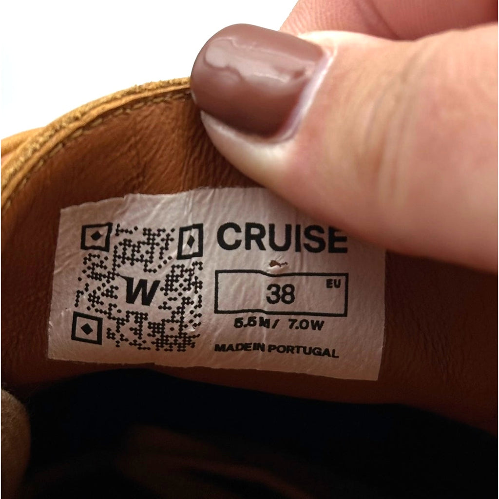 Wolf & Shepherd Cruise Lace Up Sneakers Mens 5.5 Womens 7 Tan Nubuck NIB