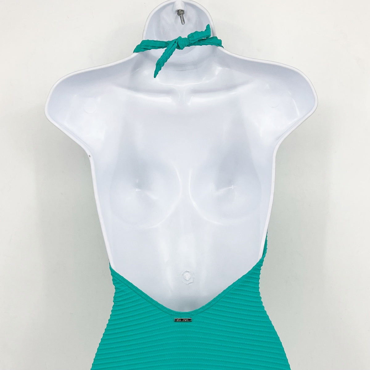 SEA LEVEL SWIM Spinnaker Halter One Piece Swimsuit Size 8 Aqua Green NWT